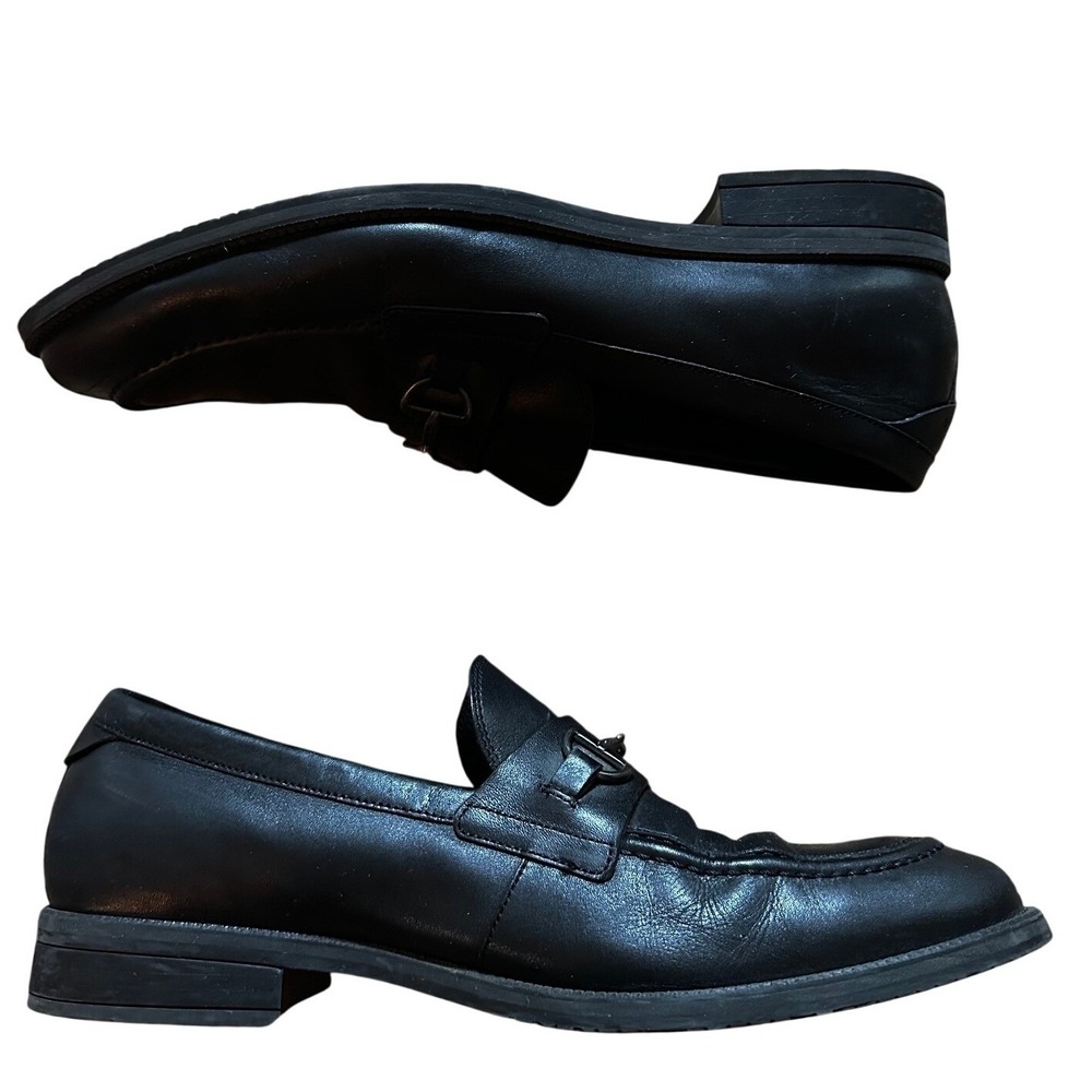 Cole Haan Black Leather Bit Loafers Mens 11